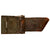 Original German WWII Army Heer EM/NCO Steel Belt Buckle by Julius Kremp with Leather Tab - dated 1940 and 1941 Original Items