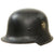 Original German WWII M34 Square Dip NSDAP Double Decal Civic Police Steel Helmet with Liner & Chinstrap - Ordnungspolizei Original Items