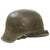 Original German WWII Large M42 Single Decal Army Heer Helmet with 58cm Liner & Chinstrap - Stamped ET66 Original Items