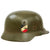 Original Rare Early German WWII Army Heer M35 Double Decal Helmet with Liner & Chinstrap - Stamped ET66 Original Items