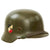 Original Rare Early German WWII Army Heer M35 Double Decal Helmet with Liner & Chinstrap - Stamped ET66 Original Items