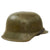 Original German WWII Extra Large M42 Single Decal Army Heer Helmet with 60cm Liner and Chinstrap - stamped ET68 Original Items