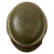 Original German WWII Extra Large M42 Single Decal Army Heer Helmet with 60cm Liner and Chinstrap - stamped ET68 Original Items