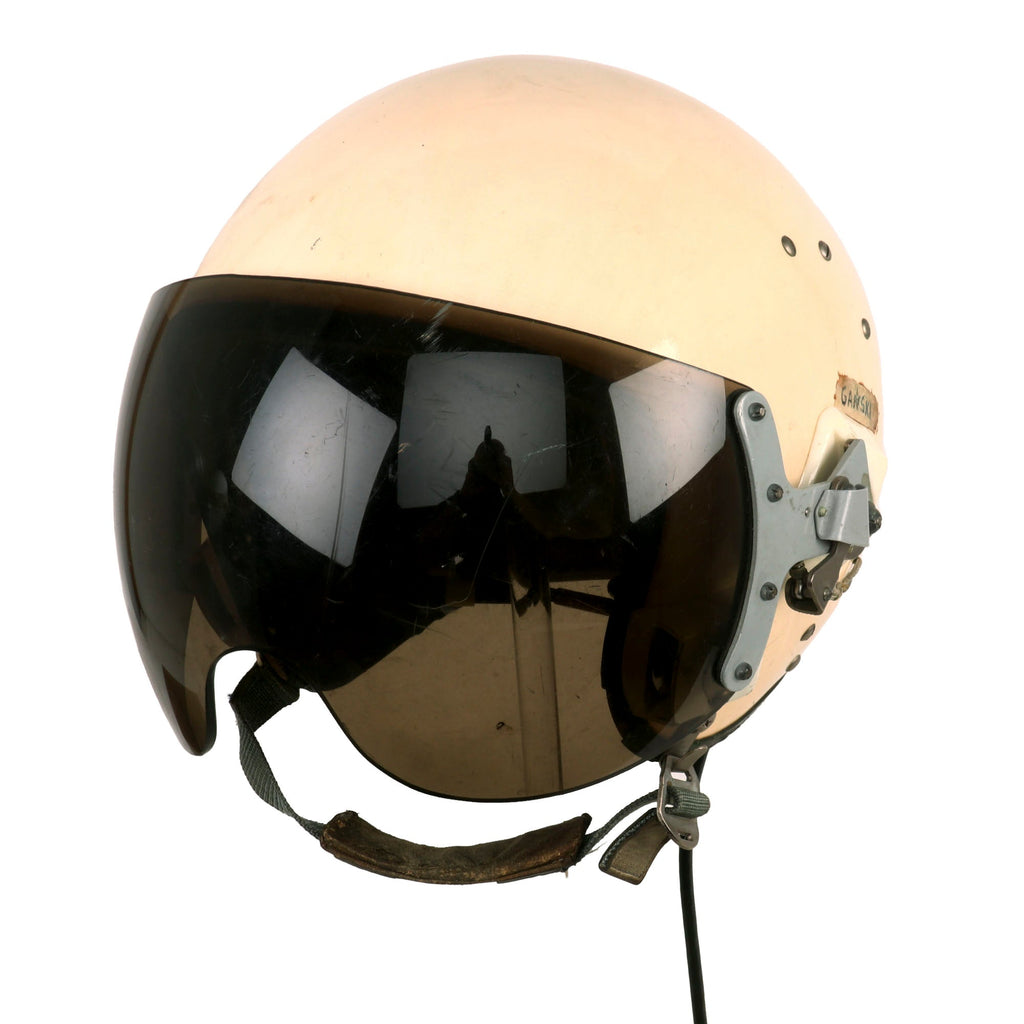 Original Cold War Soviet MIG Jet Fighter Flying Helmet ZSh-5MKV2 with Grim Reaper Sticker Original Items