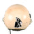 Original Cold War Soviet MIG Jet Fighter Flying Helmet ZSh-5MKV2 with Grim Reaper Sticker Original Items