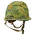 Original U.S. Vietnam War Era M1 Helmet with 1983 Dated Paratrooper Liner & Reversible Camouflage Cover - Complete Original Items