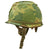 Original U.S. Vietnam War Era M1 Helmet with 1983 Dated Paratrooper Liner & Reversible Camouflage Cover - Complete Original Items