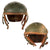 Original U.S. WWII Pair of M38 Tanker Helmet by Rawlings Manufacturing Co in Rough Condition Original Items