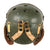 Original U.S. WWII Pair of M38 Tanker Helmet by Rawlings Manufacturing Co in Rough Condition Original Items