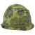 Original U.S. Vietnam War M1 Helmet with Camouflage Cover and Liner Original Items