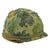 Original U.S. Vietnam War M1 Helmet with Camouflage Cover and Liner Original Items