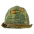 Original U.S. Vietnam War M1 Helmet with Camouflage Cover and Liner Original Items