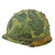 Original U.S. Vietnam War M1 Helmet with Camouflage Cover and Liner Original Items