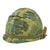 Original U.S. Vietnam War M1 Helmet with Camouflage Cover and Liner Original Items