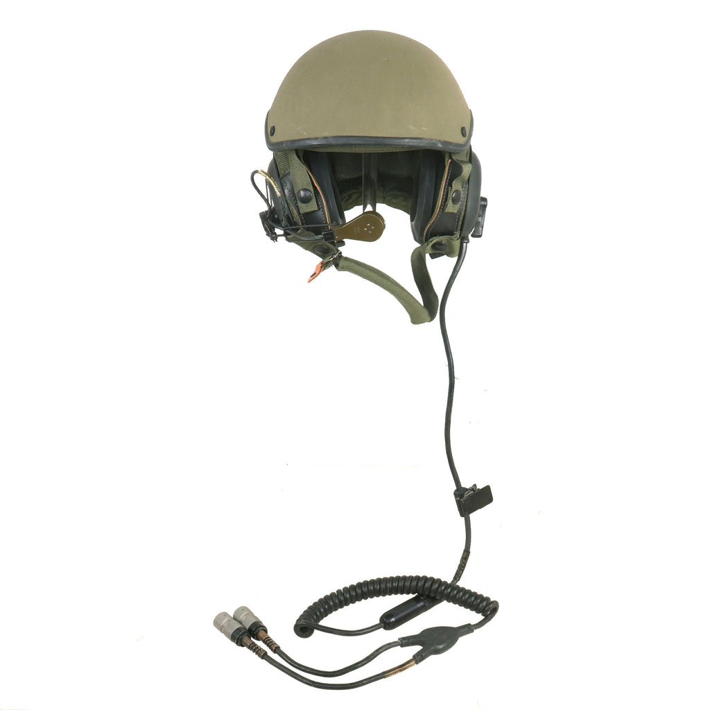 Original U.S. Gulf War Desert Storm CVC DH-132A Tanker Helmet by Gentex - Dated 1985 Original Items