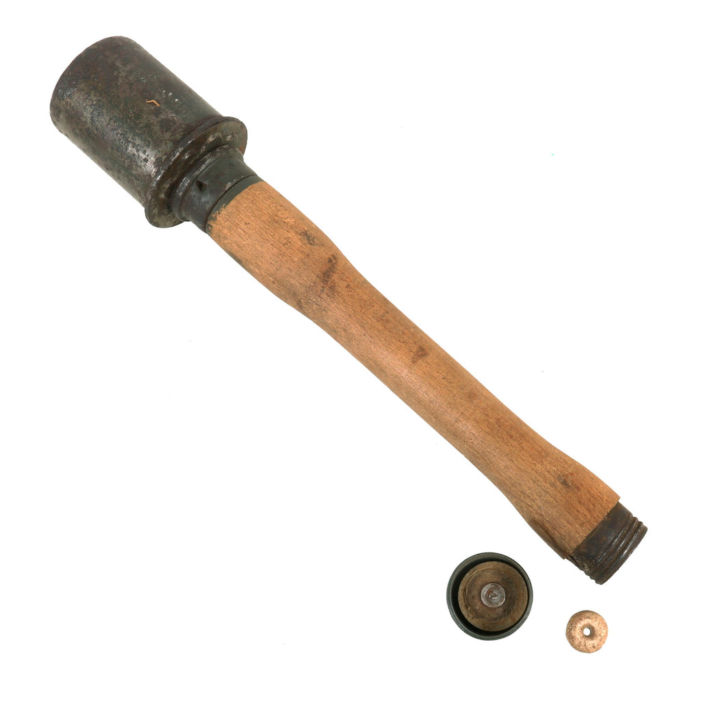 Original German WWII 1943 dated M24 Stick Grenade by Hermann Nier - Stielhandgranate Original Items