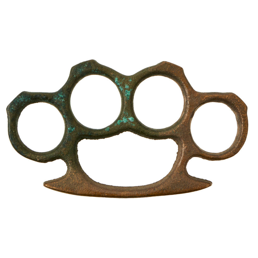 Original U.S. WWII Custom Made Cast Brass Knuckle Dusters Original Items