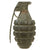 Original U.S. WWII Inert MkII Pineapple Grenade with Repainted Fuze Original Items