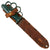 Original U.S. WWII Rare Everitt Green Handle Knuckle Fighting Knife with Scabbard Original Items