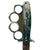 Original U.S. WWII Rare Everitt Green Handle Knuckle Fighting Knife with Scabbard Original Items