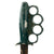 Original U.S. WWII Rare Everitt Green Handle Knuckle Fighting Knife with Scabbard Original Items