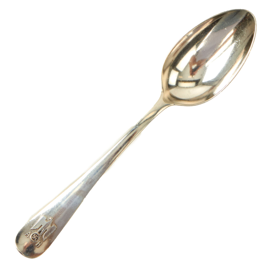 Original German WWII AH Informal Pattern .800 Silver Soup Spoon by Bruckmann Original Items