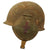 Original U.S. WWII USAAF Bomber Crew M3 Steel FLAK Helmet with Painted U.S. Army & Medic / Cross Symbols - Full Liner & Chinstrap Original Items