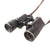 Original German WWII Kriegsmarine Coastal Anti-Aircraft Artillery Marked D.F. 7x50 Doppelfernrohr Binoculars by Carl Zeiss with Neck Strap