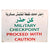 Original U.S. Iraq War Military Checkpoint Sign - Proceed with Caution - 24 x 33½” Original Items
