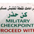 Original U.S. Iraq War Military Checkpoint Sign - Proceed with Caution - 24 x 33½” Original Items