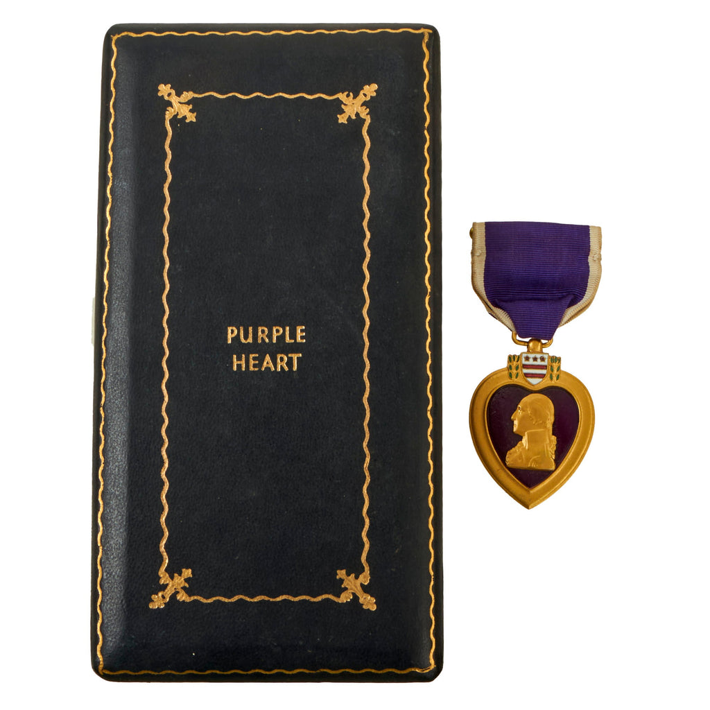 Original U.S. WWII Numbered Purple Heart Medal in Original Presentation Case -  #247604 Original Items