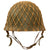 Original South African M1963 South African Defense Force Helmet with Net - Full Liner & Chinstrap Original Items