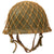 Original South African M1963 South African Defense Force Helmet with Net - Full Liner & Chinstrap Original Items
