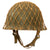 Original South African M1963 South African Defense Force Helmet with Net - Full Liner & Chinstrap Original Items