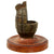 Original WWII British No.36 Mills Bomb Grenade Trench Art Desk Pencil Holder on Wooden Stand Original Items