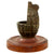 Original WWII British No.36 Mills Bomb Grenade Trench Art Desk Pencil Holder on Wooden Stand Original Items