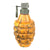 Original U.S. WWII Inert MkII Yellow Early War High Explosive Pineapple Grenade with M201 Fuse Original Items