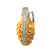 Original U.S. WWII Inert MkII Yellow Early War High Explosive Pineapple Grenade with M201 Fuse Original Items