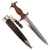 Original German WWII NSKK Dagger by Rare Maker Karl Robert Kaldenbach of Solingen with Scabbard and Hanger - RZM M7/72 Original Items