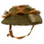 Original Canadian / British WWII MkII Brodie Steel Helmet with Helmet Net and British Shell Dressing - Dated 1942 Original Items