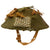 Original Canadian / British WWII MkII Brodie Steel Helmet with Helmet Net and British Shell Dressing - Dated 1942 Original Items