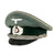 Original German WWII Army Heer Infantry Officers Schirmmütze Visor Crush Cap - Regimentally Marked Original Items