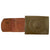 Original German WWII Army Heer EM/NCO Steel Belt Buckle by R. Sieper & Sohne with Leather Tab - dated 1942 Original Items