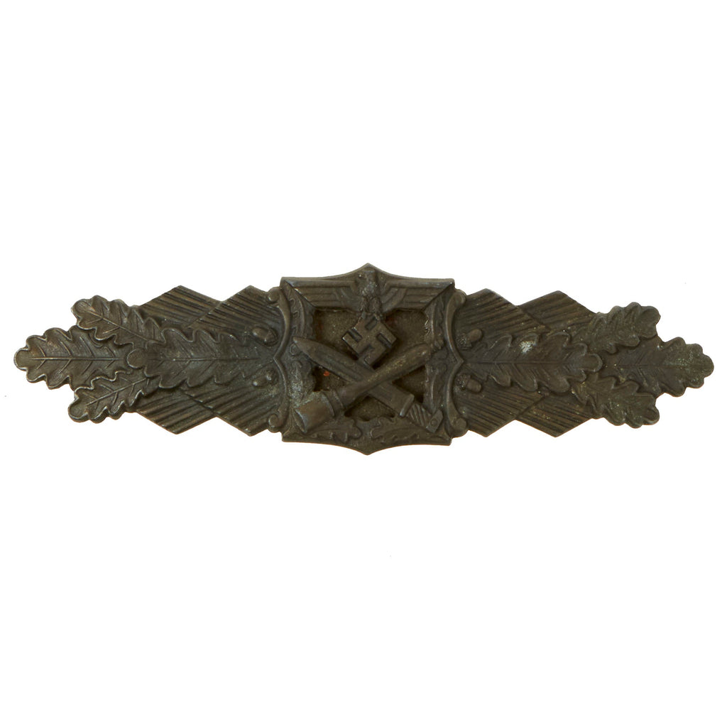 Original German WWII Close Combat Clasp in Bronze by Josef Feix & Söhne of Gablonz - Missing Pin Catch Original Items