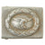 Original German WWII Early EM/NCO Luftwaffe Pebbled "Droop Tail" Eagle Aluminum Buckle Original Items