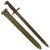 Original U.S. WWII M1942 Garand Rifle 16 inch Bayonet by PAL Cutlery with USN Mk1 Scabbard - dated 1942 Original Items