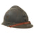 Original French WWI Issue Model 1915 Infantry Adrian Helmet in Horizon Blue with Liner & Chinstrap - Size 59 Original Items