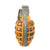 Original U.S. WWII Inert MkII Yellow Early War High Explosive Pineapple Grenade with M10A3 Fuze Original Items