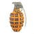Original U.S. WWII Inert MkII Yellow Early War High Explosive Pineapple Grenade with M10A3 Fuze Original Items