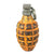 Original U.S. WWII Inert MkII Yellow Early War High Explosive Pineapple Grenade with M10A3 Fuze Original Items